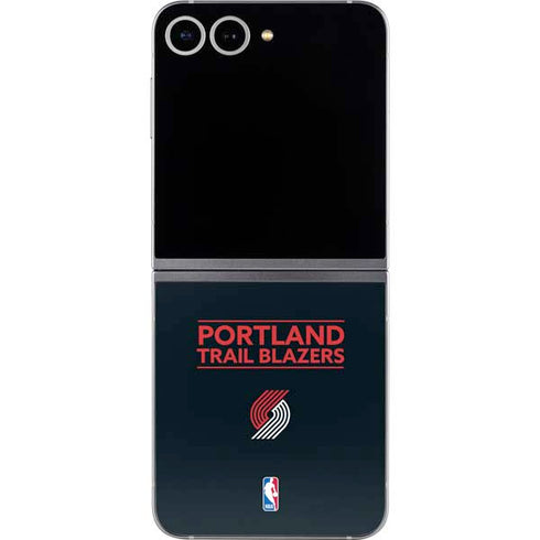 NBA Portland Trail Blazers Standard - Black Galaxy Z Flip6 Skin